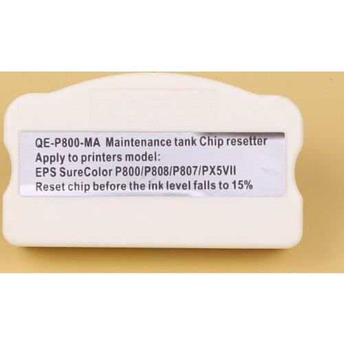 DGYCJLFP Maintenance tank Chip resetter For Epson Surecolor SC P800 P808 P807 PX5VII printer waste ink tank resetter