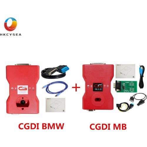 HKCYSEA CGDI Prog Key Programmer for BMW MSV80 Plus CGDI Prog MB with Reading 8 Foot Chip Free Clip Adapter