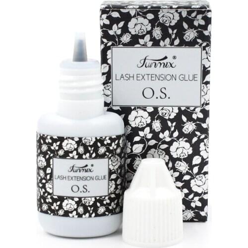 1 Second Fast Drying Eyelash Extension Glue 10ml Black Adhesive Long Lasting 45days Low Odor Eyelashes Glue