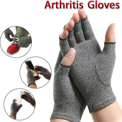 Compression Arthritis Gloves Men Women Outdoor Sports Fingerless Running Gloves Arthritis Joint Pain Relief Handschoenen Gloves