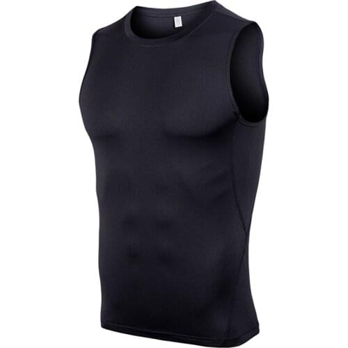 Mens Quick Dry Fitness Vest Sleeveless Sports Compression Tank Tops Breathable for Fitness Workout Cycling Running &T8