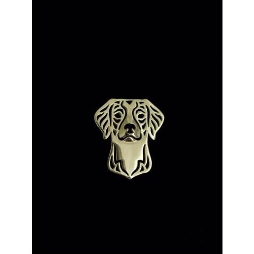 Trendy cute personalized Brittany brooch plate silver fashion jewelry