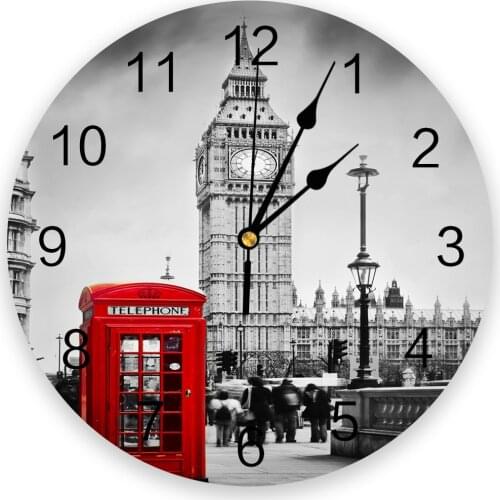 Tower Of London Uk Big Ben 3D Wall Clock Modern Design Brief Living Room Decoration Kitchen Clock Art Wall Watch Home Decor