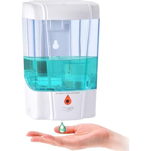 700ml Liquid Soap Dispenser Wall Mounted Touchless Sensor Hand Washing Automatic Soap Dispenser Washer for Bathroom Kitchen