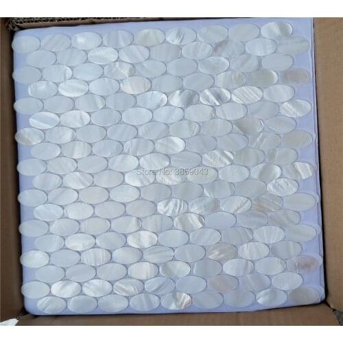 Natural mother of pearl mosaic tile for bath room 1 square meter/lot wall tile