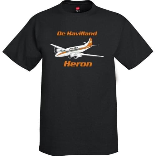 2019 Latest Men Fashion Printed T-Shirt Men De Havilland Dh-114 Heron Airplane T-Shirt - Personalized With Your Tee Shirt