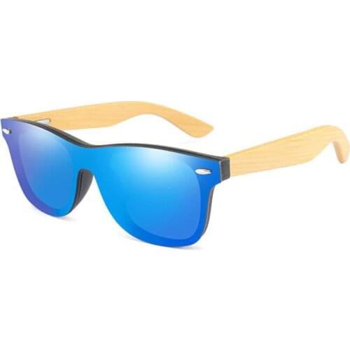 New Natural Wooden Sunglasses Women Wood Sun Glasses Mirror UV400 Oculos de sol masculino