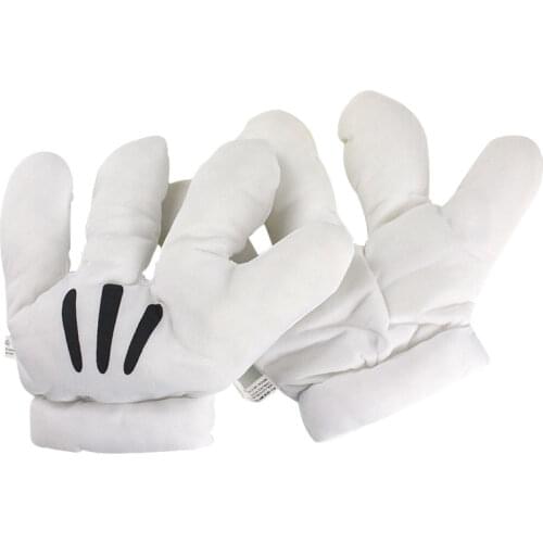 25cm Mickey Mouse Glove Children Cosplay Classic Role Props Plush Peluche Soft Stuffed Animals Toys Dolls Kids Gifts