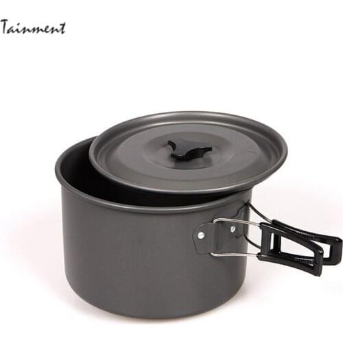2L/3L Big Capacity Camping Pot Portable Aluminum Alloy Pot for Outdoor Camping Hiking Cooking Sets Cookware Travel Tableware