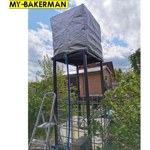 Silver UV cover is suitable for 1000L IBC container aluminum foil waterproof and dustproof cover rainwater tank cloth