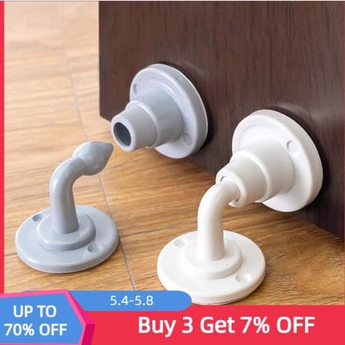 Non-punch Silicone Door Stopper Floor Silent Shockproof Protection Self Adhesive Stop Door Holder Wall Protectors Bumper