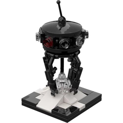 MOC Space War Probe Robot Creative Bricks Building Blocks DIY Model Assembly Construction Educational Toys For Child Gift 59PCS