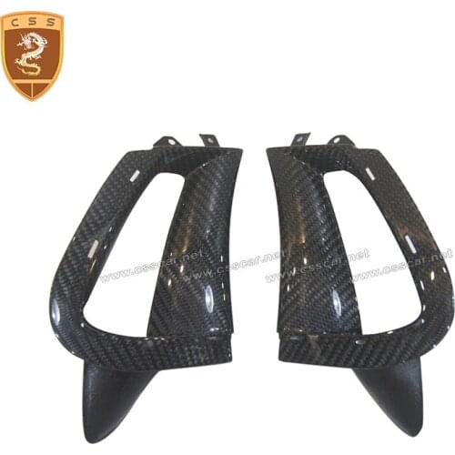CSSYL High quality Carbon Fiber Front Bumper Air Intakes For McLaren Side Air Scoop Vent fit for 2018 720S Coupe Decoration
