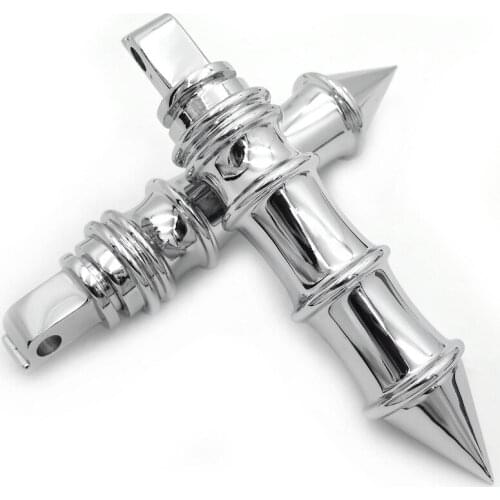 Aftermarket free shipping motorcycle parts Spike Bamboo Footpeg For all passenger Victory 8-Ball (Front/Rear) CROSS ROADS chrom