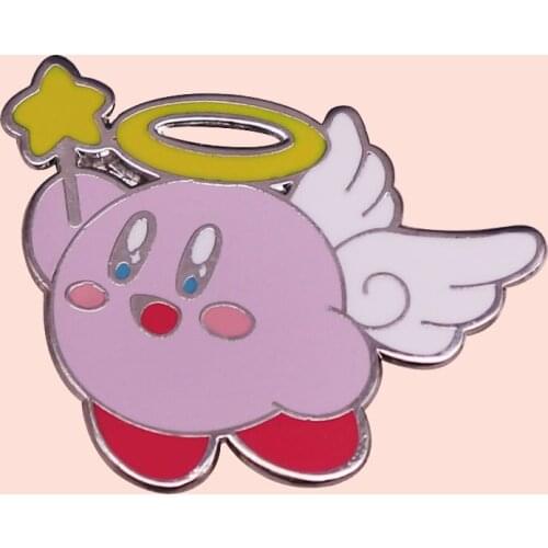 ZF3448 Cartoon Icons Style Angel Metal Enamel Badge Buttons Brooch Anime Lovers Denim Shirt Lapel Pins