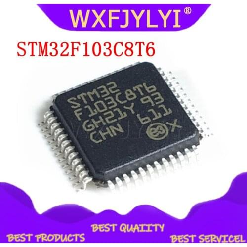 1pcs STM32F103C8T6 STM32F103 Patch 32-bit microcontrollers CORTEX M3 64 k flash LQFP48