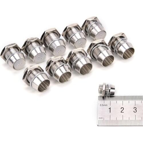 10 Pcs/lot Copper Metal 5mm Light Emitting Diode LED Holder Mount Panel Display Wholesale