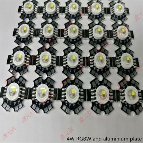 5W RGBW LED lighting beads four in one ultra brightness Decorative lighting beads With aluminum plate heat dissipation 5pcs/lot
