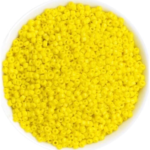 2mm1000pcs Yellow Czech Glass Solid Seed Beads For Jewelry Making DIY 32 Colors