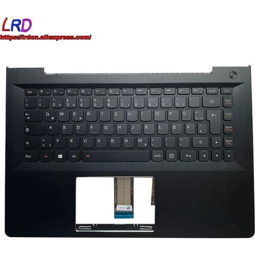 C Cover Upper Case Palmrest with DE German Backlit Keyboard for Lenovo U41 S41 -70 -75 -35 500S-14 300S-14ISK Laptop 5CB0J33068