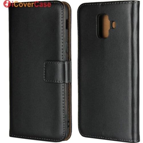 For Samsung Galaxy A6 2018 Cover Case A6+ 2018 A6 Plus Classic Phone Bag Leather Wallet Flip Book Card Holder Hoesje Etui Coque