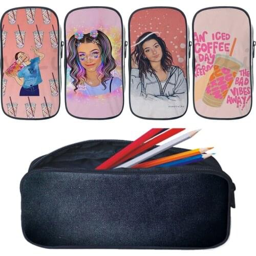Children Charli Damelio pencil pouch Kids Pencil Case Boys Pencil Holder Girls School Pen Case Supplies Pencils Pouch Stationery