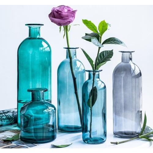 Glass Vase Hydroponic Vase Transparent Vase Hydroponic Plants Transparent Vase Plant Vase Simplicity Creative Transparent Glass