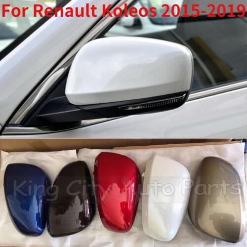 CAPQX With light style For Renault Koleos 2012 2013 2014 2015 2016 2017 18 Rearview Mirror Cover Side Mirror Lid Shell Trim Hood