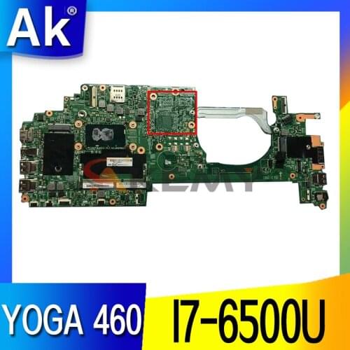 FRU 01HY665 00UP145 01EN107 For Lenovo Thinkpad Yoga 460 P40 Laptop Motherboard 14283-2 With I7-6500U DDR3 100% Fully Tested