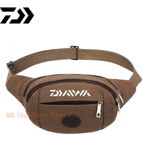 New Daiwa Men Women Fishing Waist Bag Outdoor Sports Pockets Anti-theft Mobile Waterproof Tactical Fishing Bag Running Bags