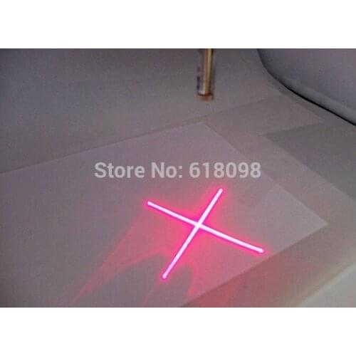 NEW 2pcs 650nm 5mW 5v Red Laser Cross Module Glass Lens Focusable Industrial Class