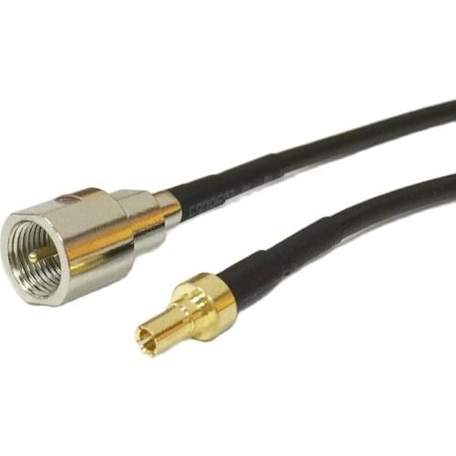 New Wireless Modem Cable FME Male Plug Switch CRC9 Male Plug Connector RG174 Cable 20CM 8" Wholesale Fast Ship