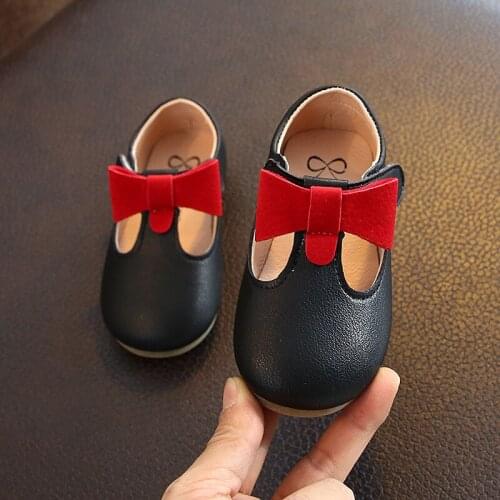 Baby girls shoes Spring/autumn children bow princess shoes with bow kids fashion square shoes girls school casual sneakers