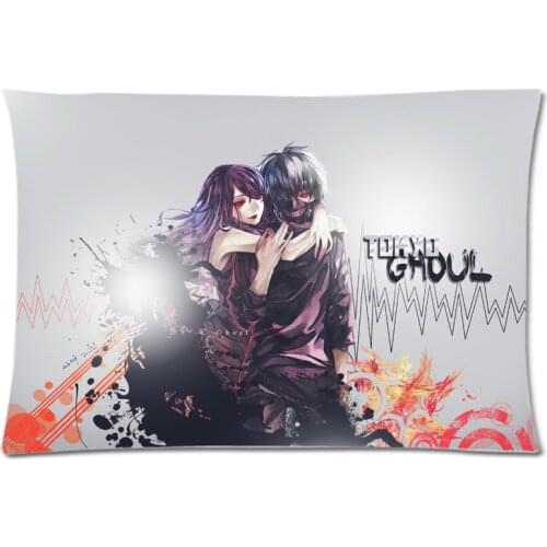Tokyo Ghoul Two Side Printed Pillowcase Custom Pillow slip Rectangle Polyester Pillow Case&Pillow Cover 50x75cm