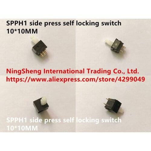 Original new 100% SPPH1 side press self locking switch 10X10MM