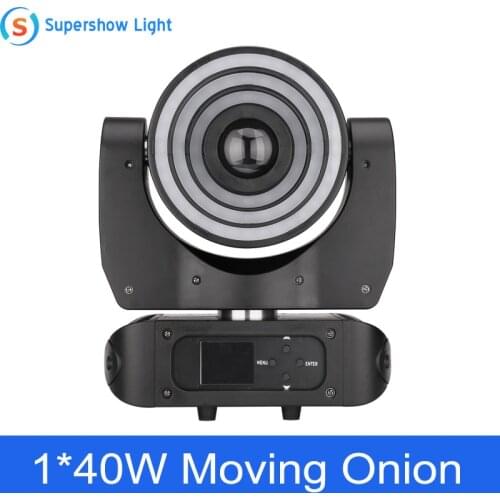 Onion Moving Head Light Colorful 1*40w RGBW Led Wall Washer Wash Powerful Brightness DMX512