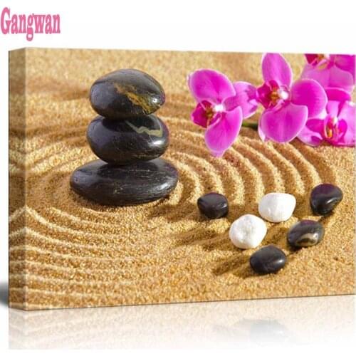 Full Square Diamond painting Round,orchid flower stones pattern mosaic Diamond Embroidery rhinestones pictures 3D Cross Stitch