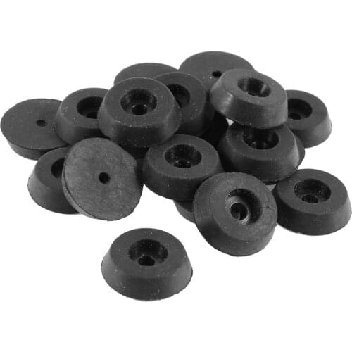Arrive 20 Pcs Conical Shape Furniture Table Chair Leg Tip Foot Pads 18x15x5mm
