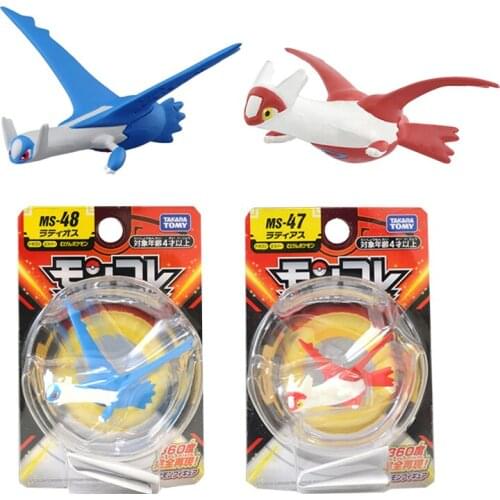 TAKARA TOMY Genuine Pokemon Anime Figure Latias Latios Action Figure collections Model Toys Kids Gifts