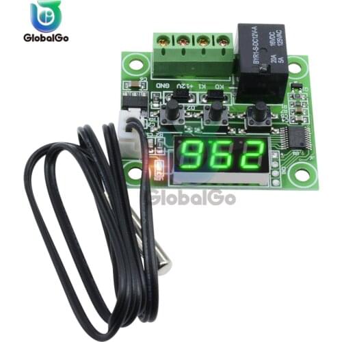 DC 12V W1209 Digital Thermostat Temperature Controller Regulator Thermoregulator NTC Sensor Case Heat Cool Temp Tester