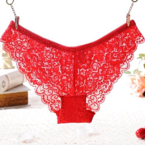 L'bellagiovanna womens Underwear sexy panties Lace Briefs Female Seamless Intimates Cheecky Solid Color NewLow rise Panty 3302n