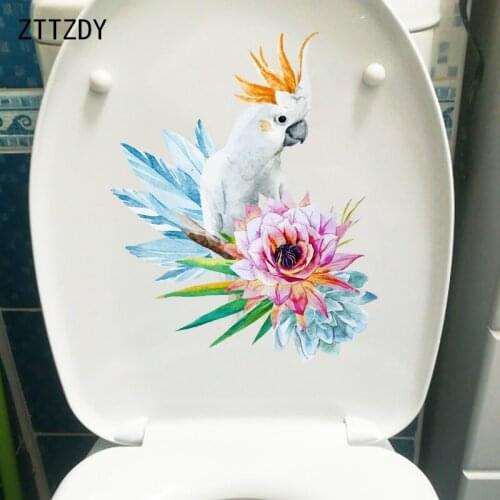 ZTTZDY 20.9CM×26.1CM Classical Ink Painting Home Bedroom Wall Decoration WC Toilet Stickers T2-0949