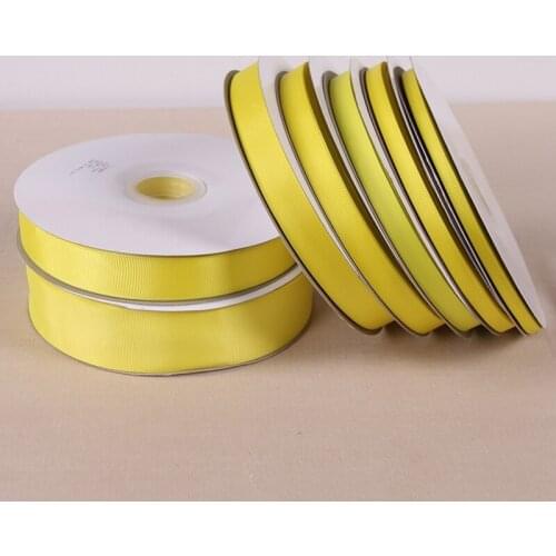 10 Yards Yellow grosgrain Ribbon Wedding Party Decoration Gift Wrapping Sewing