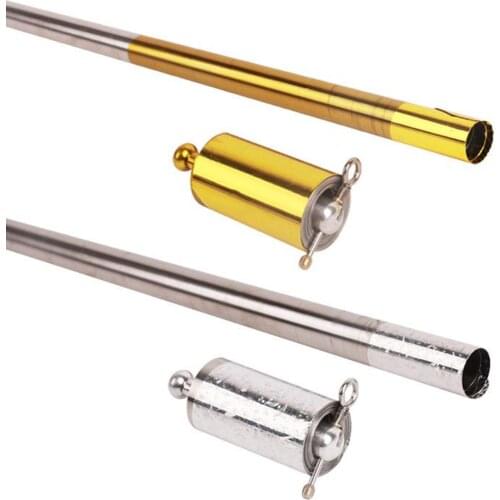 110cm Metal Magic Pocket Staff Portable Stick Arts Telescopic Rod Wand Toys Magic Stage Magicians Magic Trick Accessories