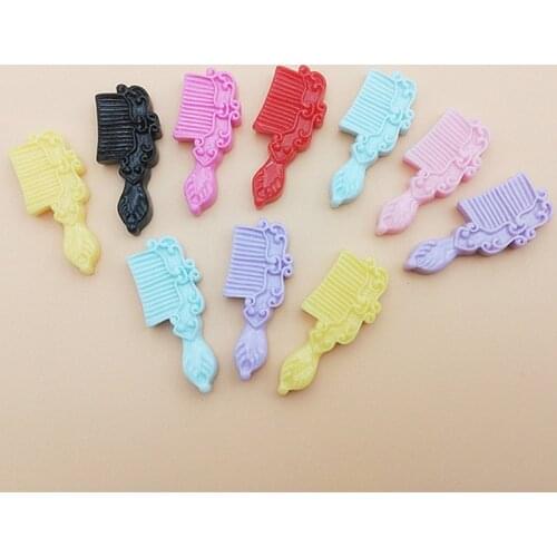 20PC Glitter Simulation Planar Resin DIY Phone Jewelry Rhinestone Decorative Material Comb Mirror Flat back Resin Craft Supplies