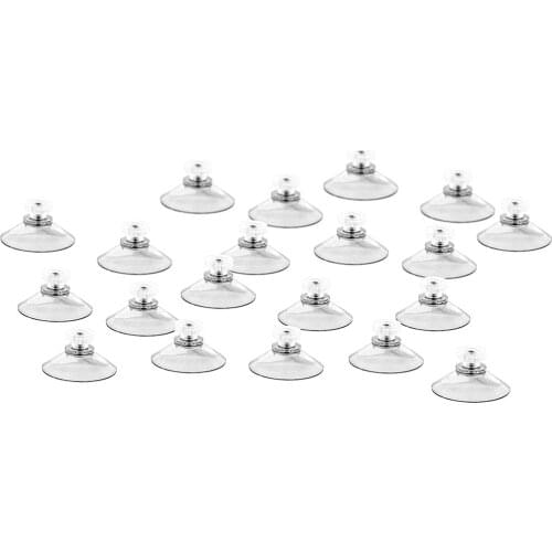 Hot 20Pcs With M4 Thread 40mm Suction Cups With Knurled Nut Clear for Kitchen Suction cup with screw Storage Hanger Home Tools
