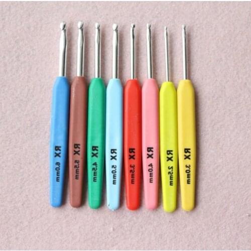 50sets Multi-colour 16pcs Aluminum Set Crochet Hooks Needles Knit Weave Craft Yarn for Home Sewing Needlecrafts Wholesale