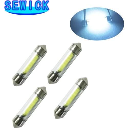 500Pcs Festoon LED COB Signal Bulb SMD 31mm 36mm 39mm 41mm LED Car Interior Reading Light 12V White Reverse License Plate Lamp