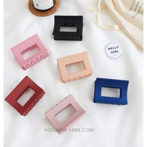 Acrylic Geometric Headwear Colorful Hairpins Hair Clip Crab Hair Claws For Women Girl Simple and Elegant Clamp Hair Accessories