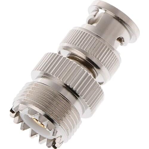 BNC Male Plug To UHF SO239 PL-259 Female Jack RF Coaxial Adapter Cable Connector